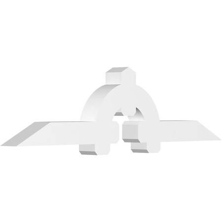 Ekena Millwork Ericson Architectural Grade PVC Gable Bracket, 84"W x 21"H x 6"D x 6"F, 6/12 Pitch GBP084X21X0606ERI00